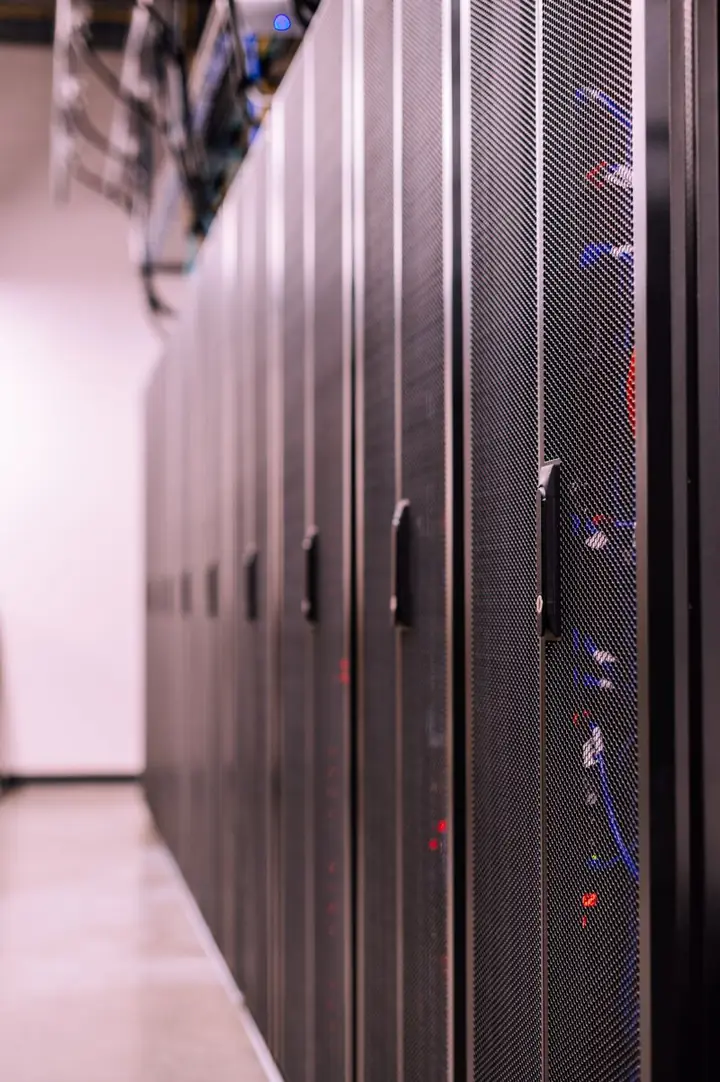 SAP server racks during an ECC to S/4HANA system conversion
