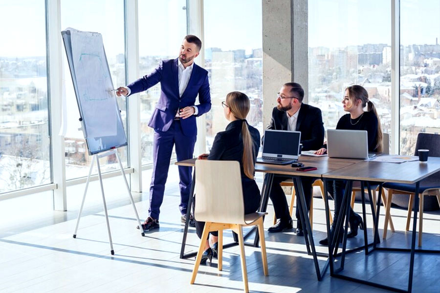 SAP Partner making strategy with a board